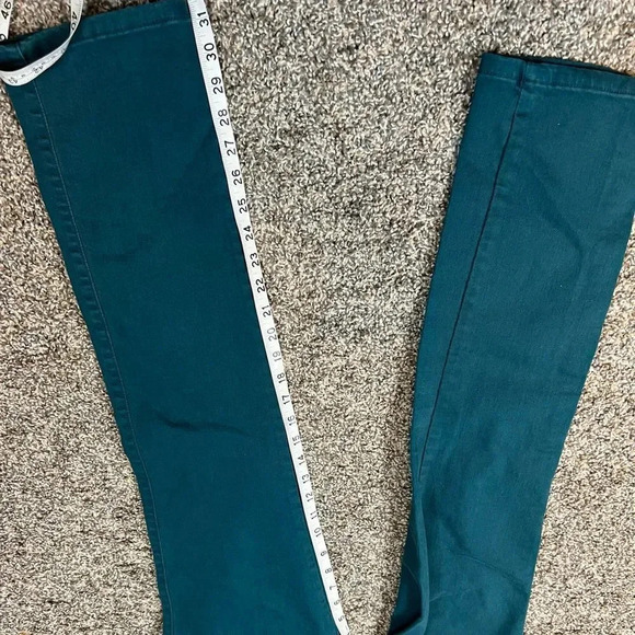 Levi’s jeans MID RISE SKINNY BLUE-GREEN VINTAGE SIZE 6 - Picture 8 of 10